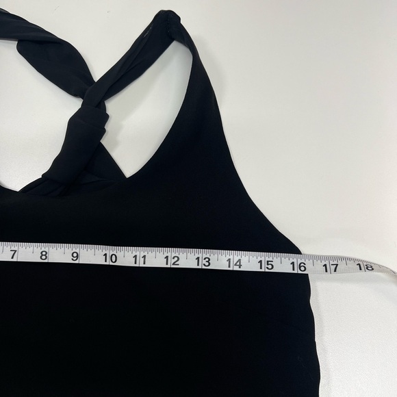 SANDRO Paris Priscilla Jumpsuit in Black Twist Back Chiffon Size US 2 - Picture 8 of 11